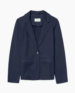 Americana cuello solapa azul oscuro