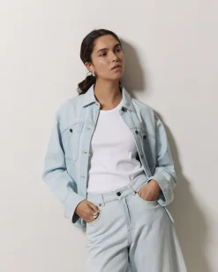 Bermudas denim azul índigo