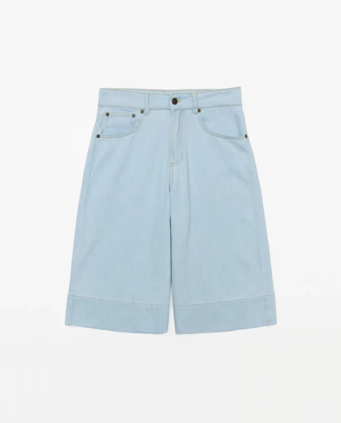 Bermudas denim azul índigo