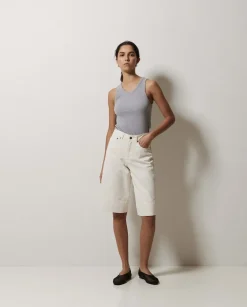 Bermudas denim crudo