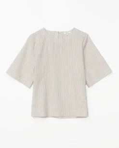 Blusa abrochado espalda crudo