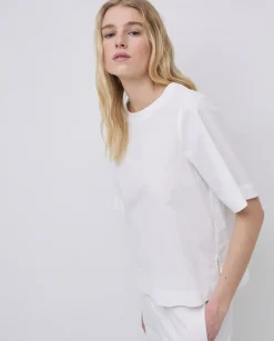 Blusa de popelín blanco