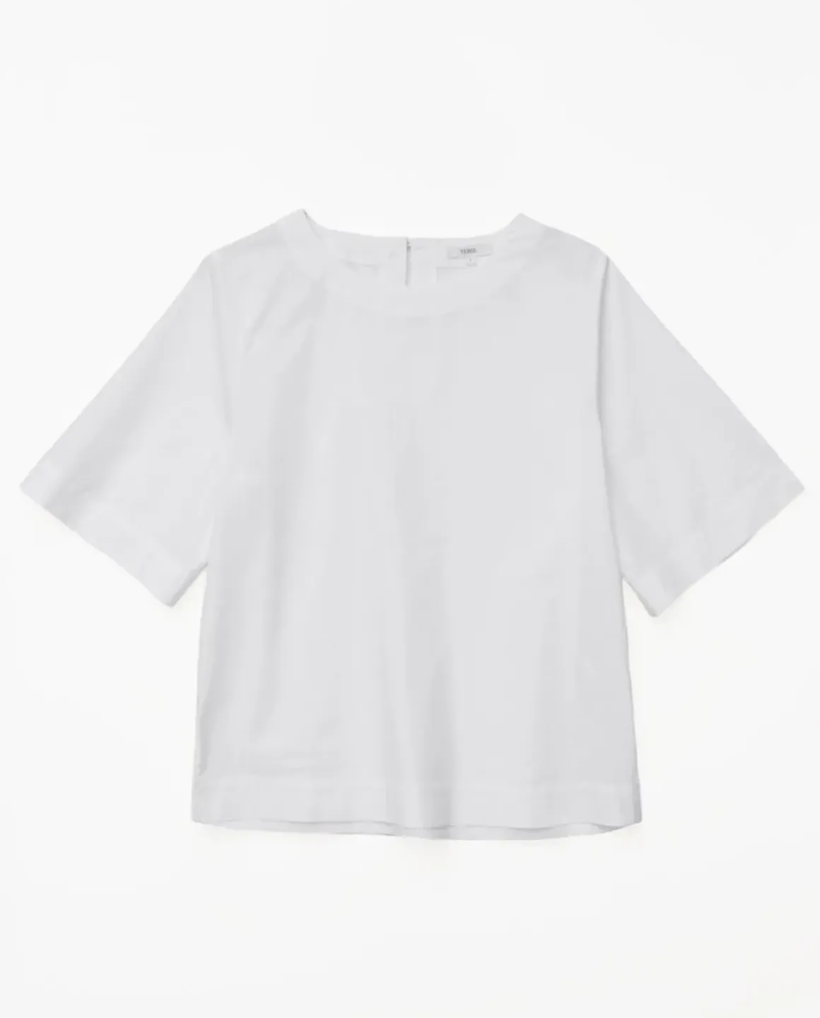 Blusa de popelín blanco