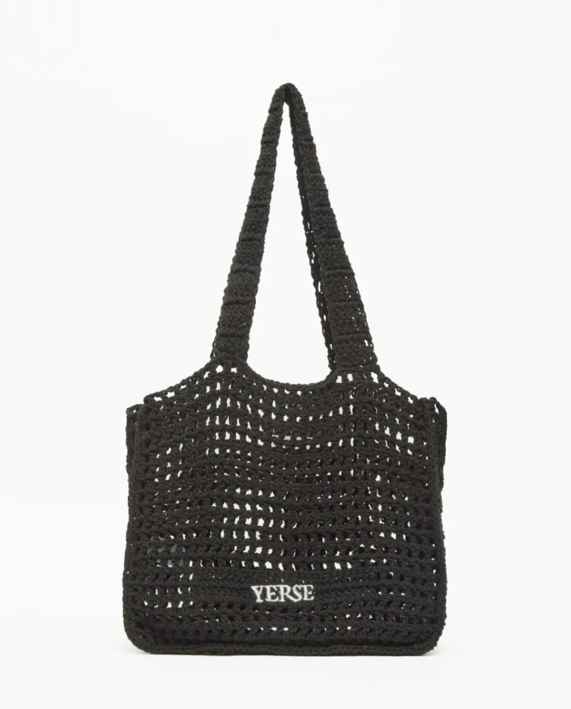 Bolso handmade macramé negro
