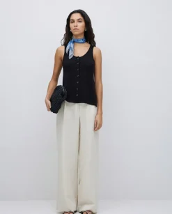 Bolso handmade rafia y piel negro