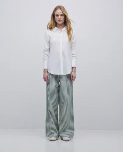 Camisa fluida viscosa blanco