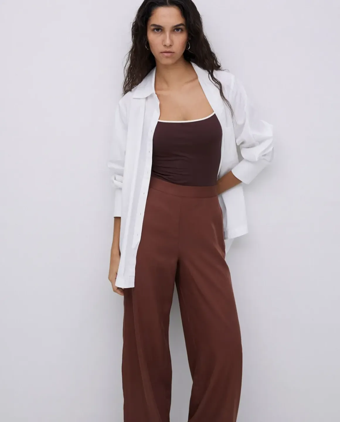 Camisa popelín lisa blanco
