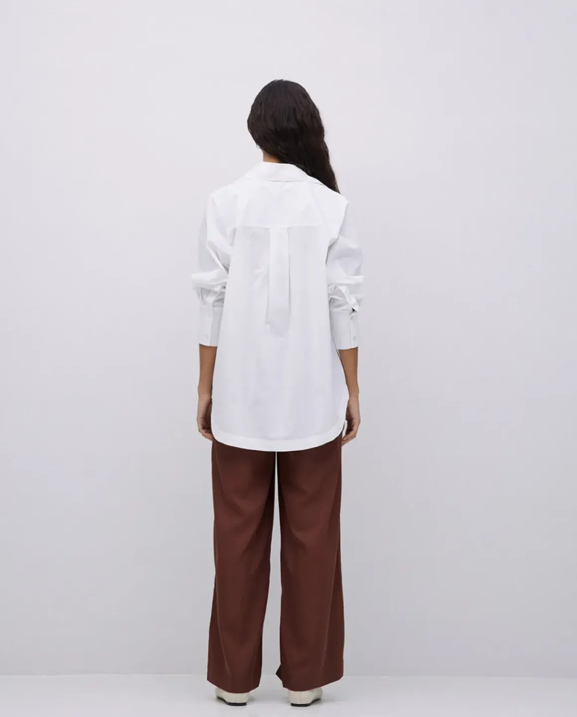 Camisa popelín lisa blanco