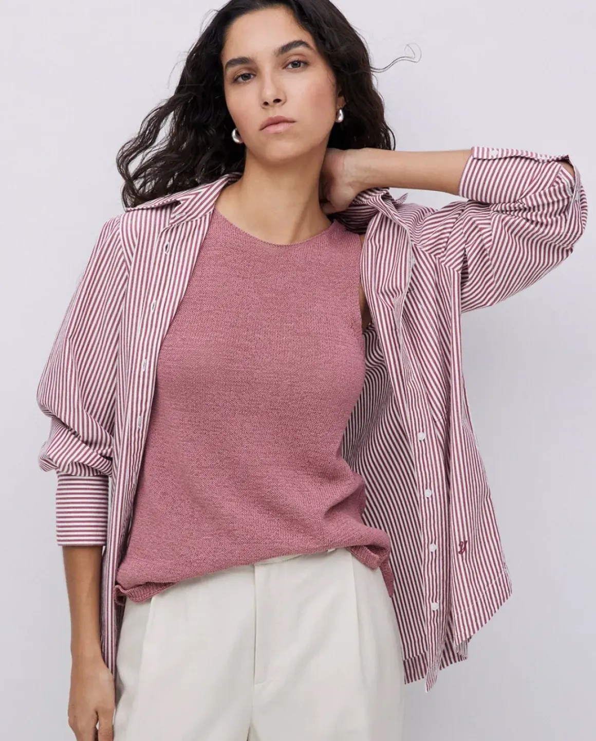 Camisa popelín rayas grante