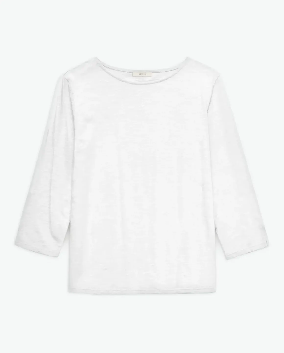 Camiseta 3/4 algodón flamé blanco