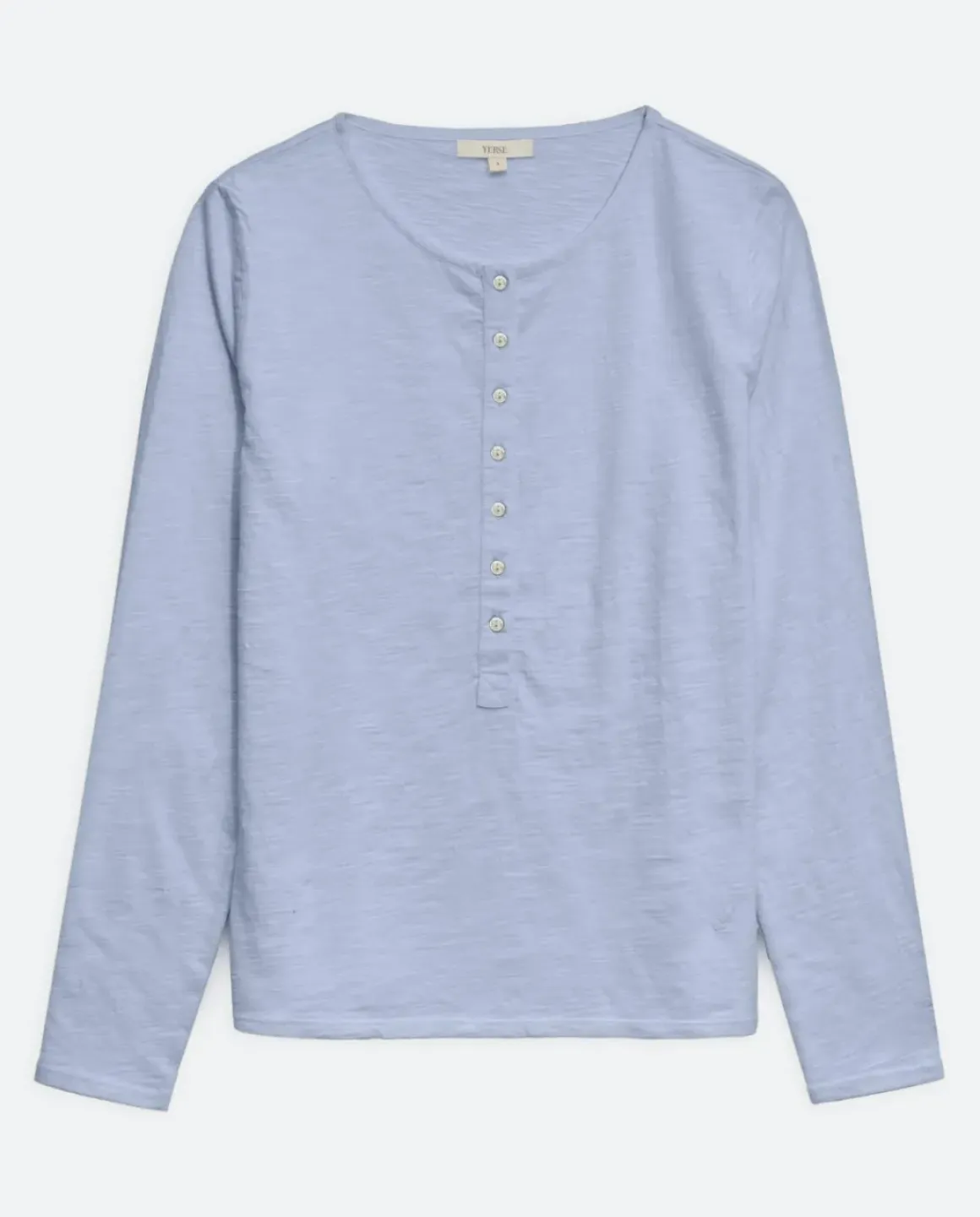 Camiseta botones 100% algodón azul