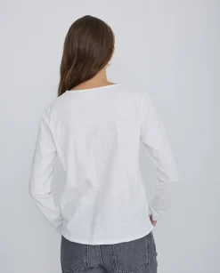 Camiseta botones 100% algodón crudo