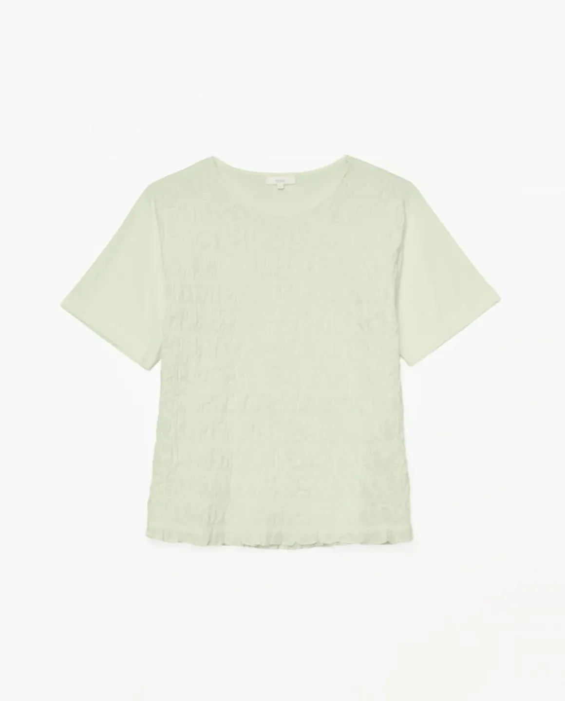 Camiseta detalle fruncidos verde aguamarina