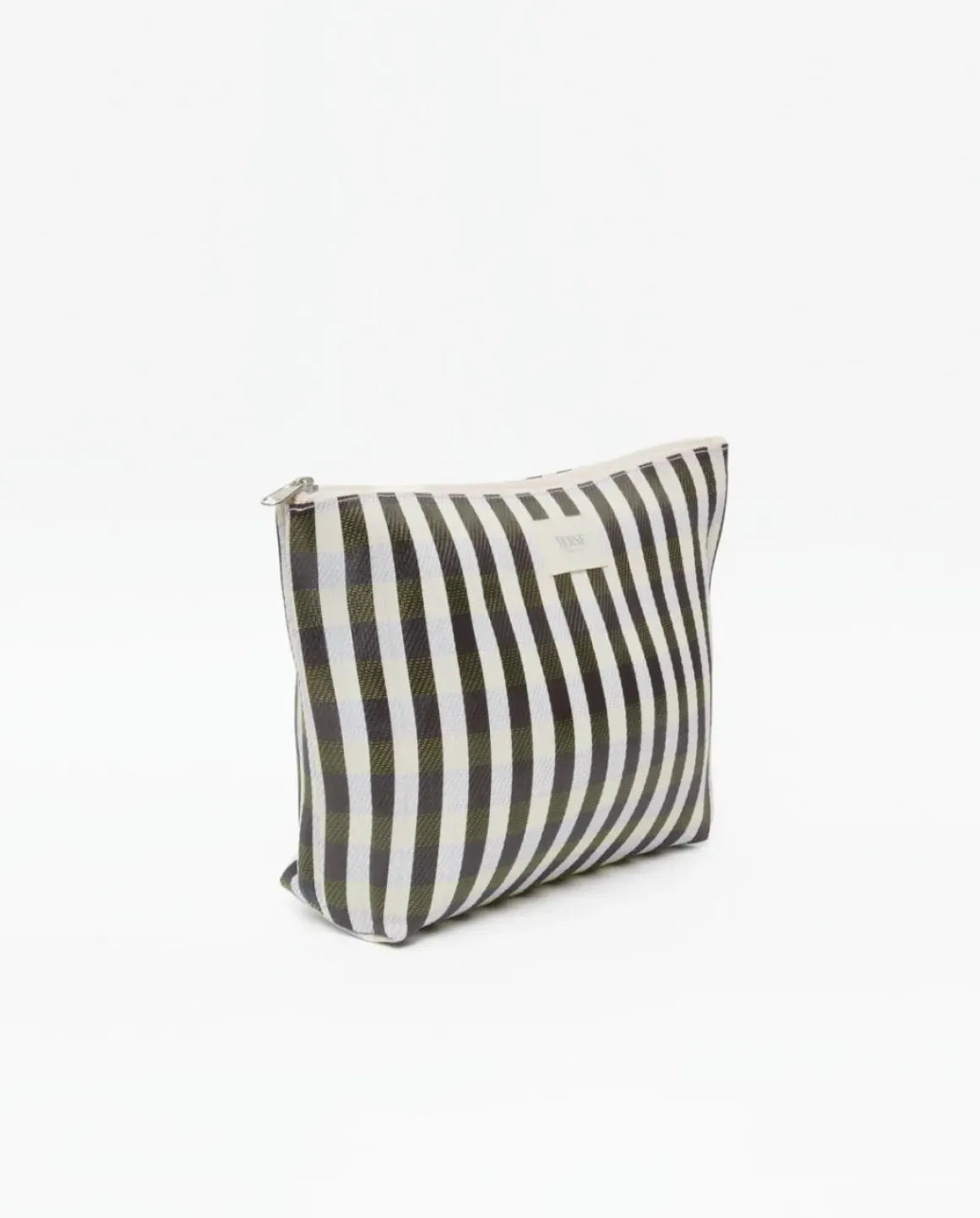 Clutch rayas negro