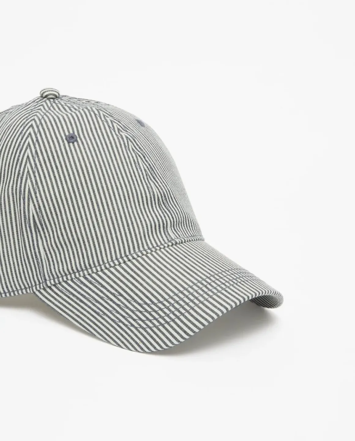 Gorra ajustable rayas gris