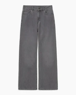 Jeans anchos gris