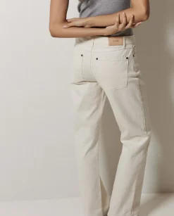Jeans rectos crudo