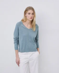Jersey 100% algodón orgánico pico gris verdoso