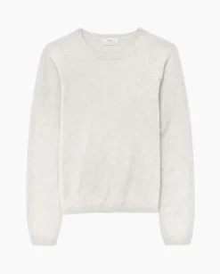 Jersey escote redondo algodón orgánico gris