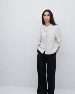 Pantalones algodón cintura elástica negro