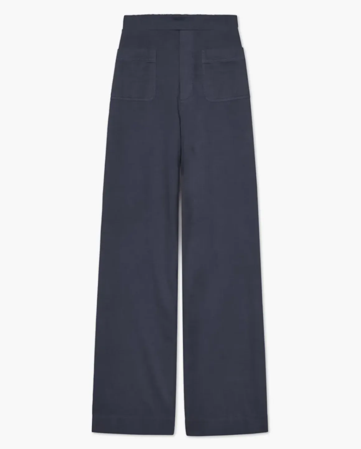 Pantalones de punto algodón azul oscuro