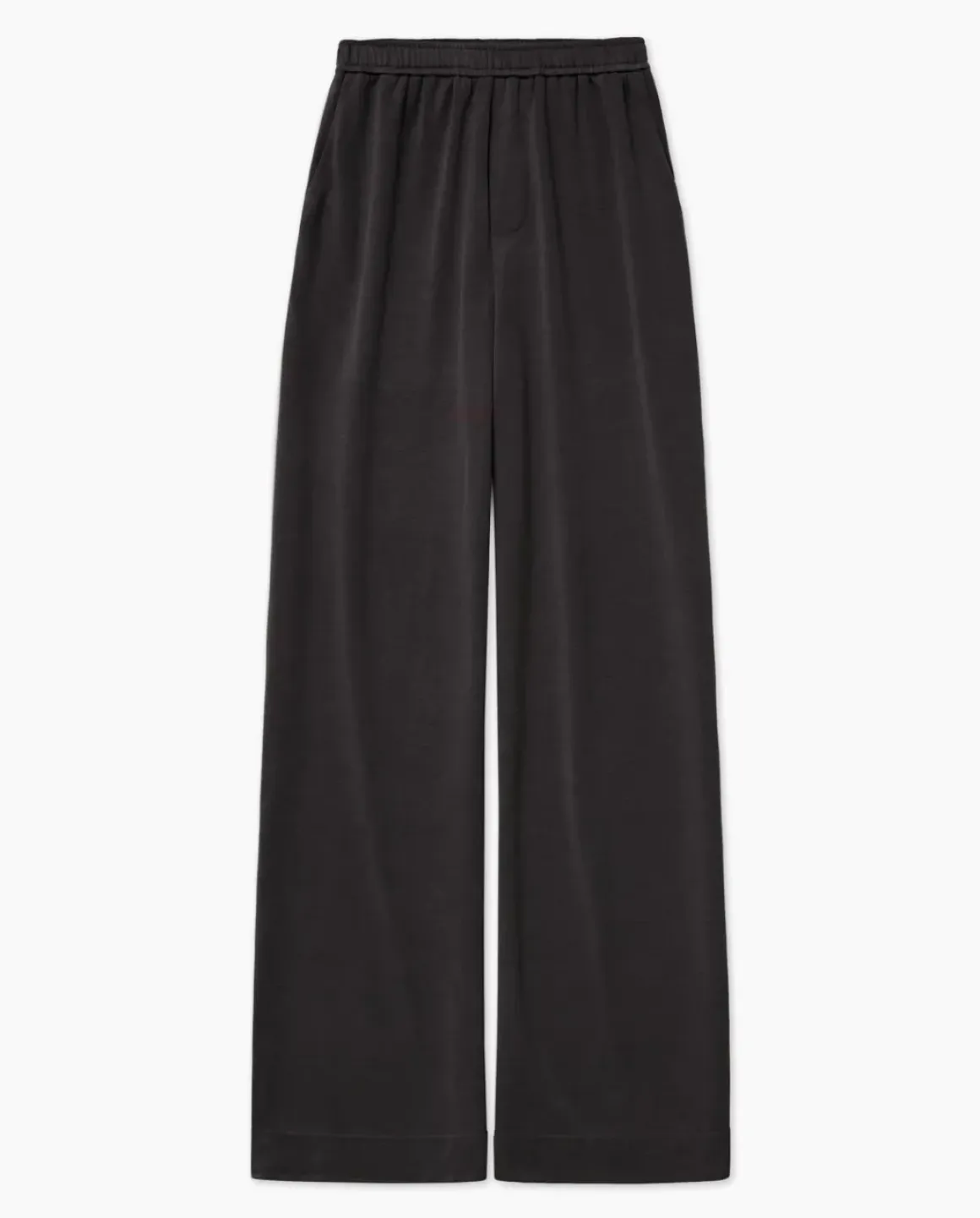 Pantalones punto fluidos negro