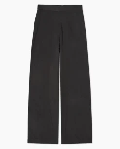 Pantalones wide leg tencel negro