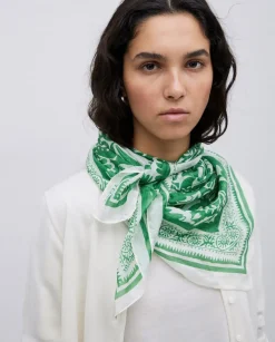 Pañuelo Seda verde