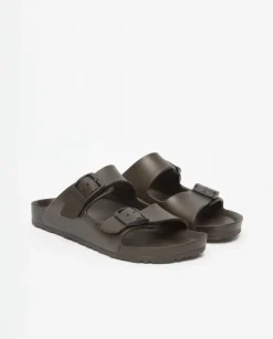 Sandalias hebillas caucho chocolate