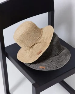 Sombrero handmade rafia gris