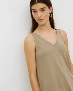 Top pico modal caqui