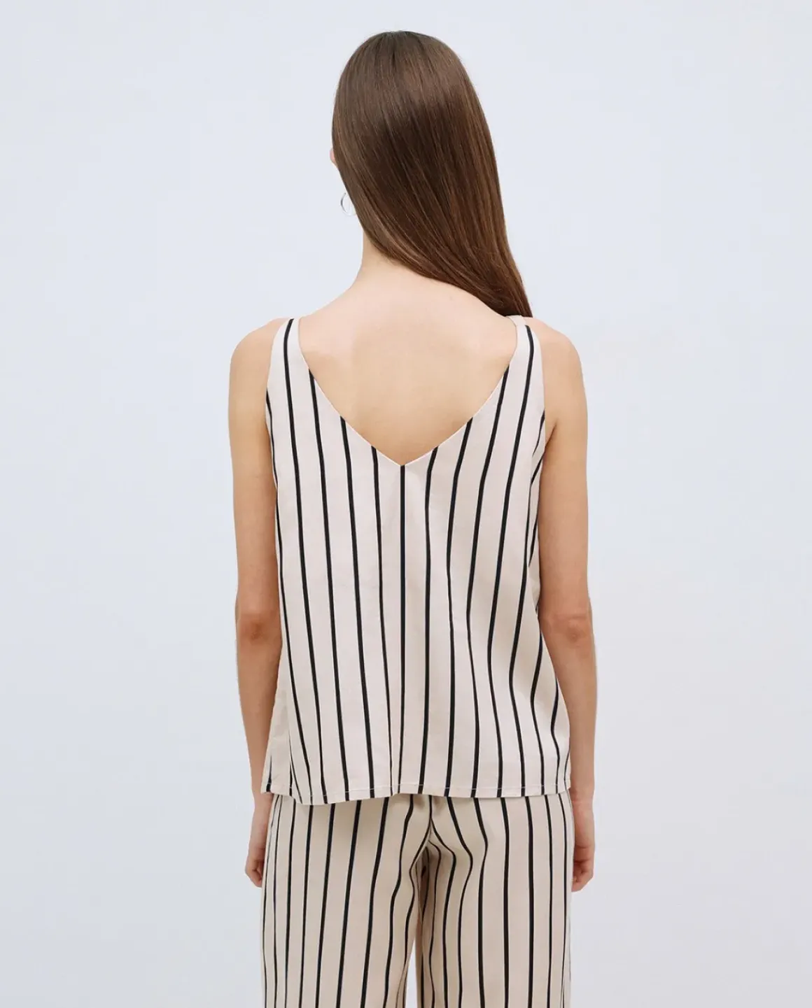 Top Tencel pico crudo