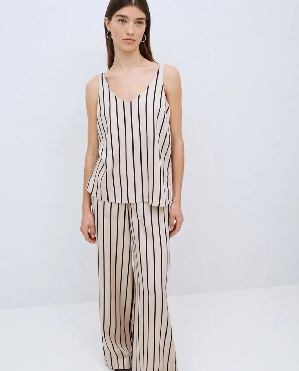 Top Tencel pico crudo